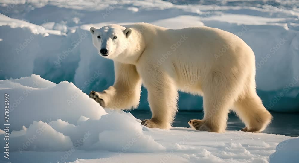 Polar bear in Antarctica.