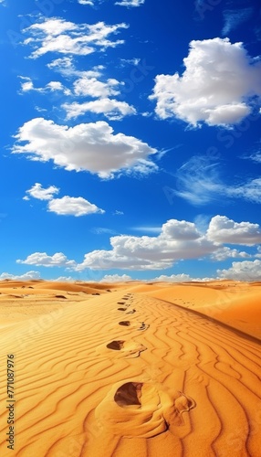 Captivating sahara desert landscape in egypt with mesmerizing rolling sand dunes