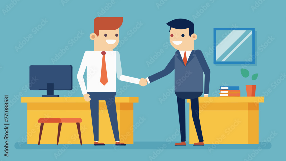 business partners handshake of two businessmen vector illustration business partners handshake of two businessmen vector illustration