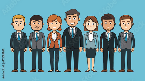 business team silhouette vector illustration