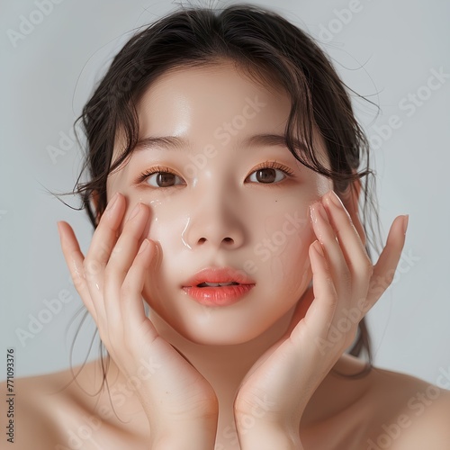 피부관리 중인 여성 No.3