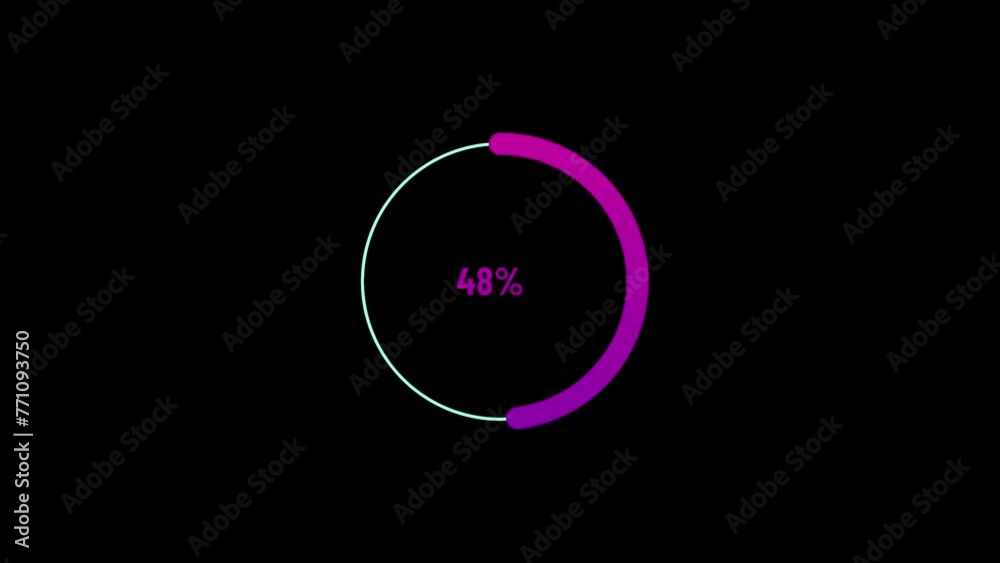 40% complete circle loading icon pie chart diagrams modern design animation background. 40% complete circle loading icon pie chart diagrams modern design animation background.