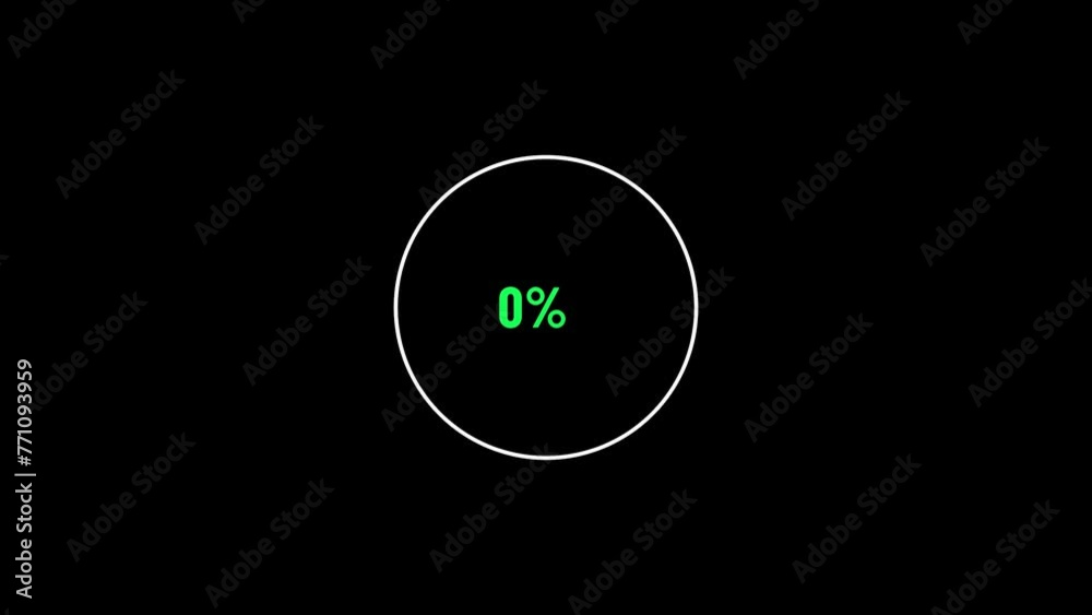 Abstract beautiful number 18% circle loading icon diagrams background 4k animation . Abstract beautiful number 18% circle loading icon diagrams background 4k animation .
