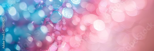Soft pastel bokeh background in dusky violet, powder blue, and silver gray colors