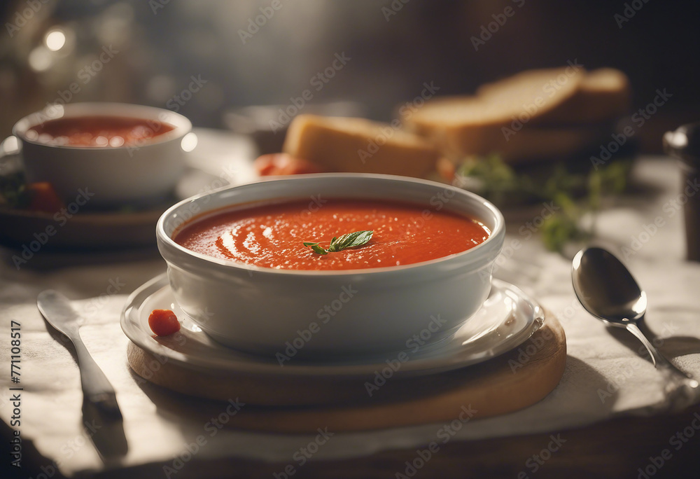 Tomato Soup Pot gourmet tomato soup food plate Tomato Soup Pot gourmet tomato soup food plate