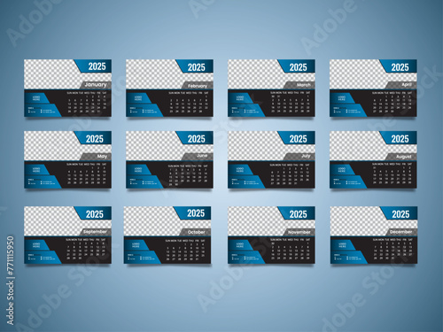 Elegant Desk Calender design template