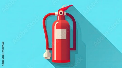 Icon of a vector fire extinguisher photo