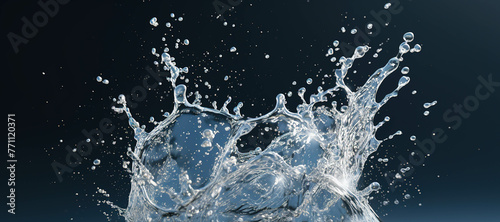 water splash waves, clear, fresh, aqua 130 photo