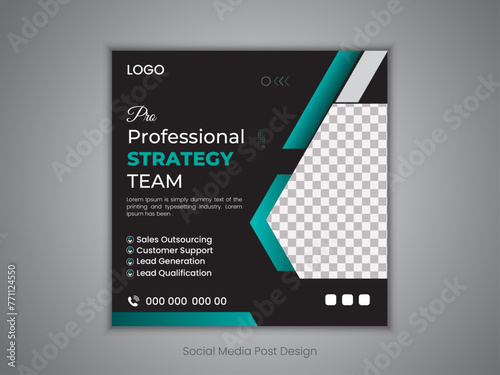 Corporate social media design template