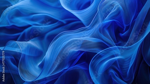 Abstract Blue fabric wave Background