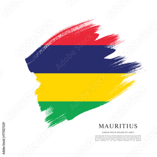 Free Download Vector illustration design of the Republic of Mauritius flag - GFXLoad
