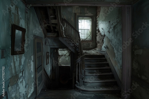 An image of an old haunted house - Generative AI