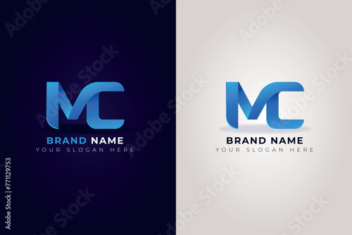 Construction mc logo design illustration photo