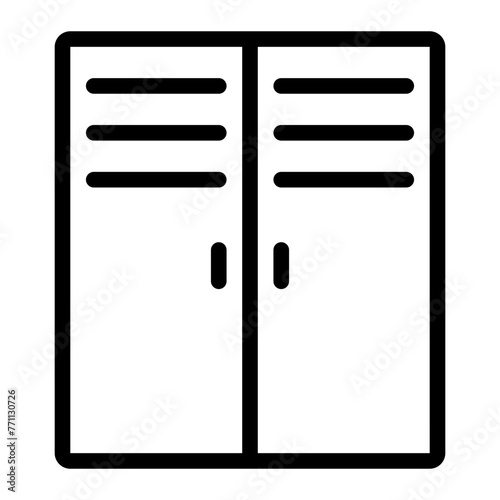 lockers line icon