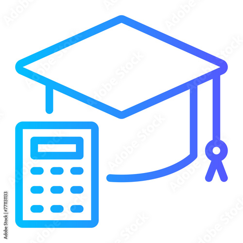accounting gradient icon