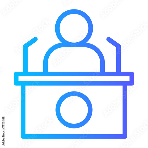 headmaster gradient icon