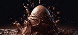 splash wave of chocolate milk ice cream 32