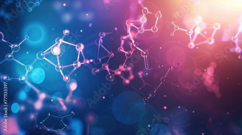 medical science concept,Science molecules design background, laboratory photo