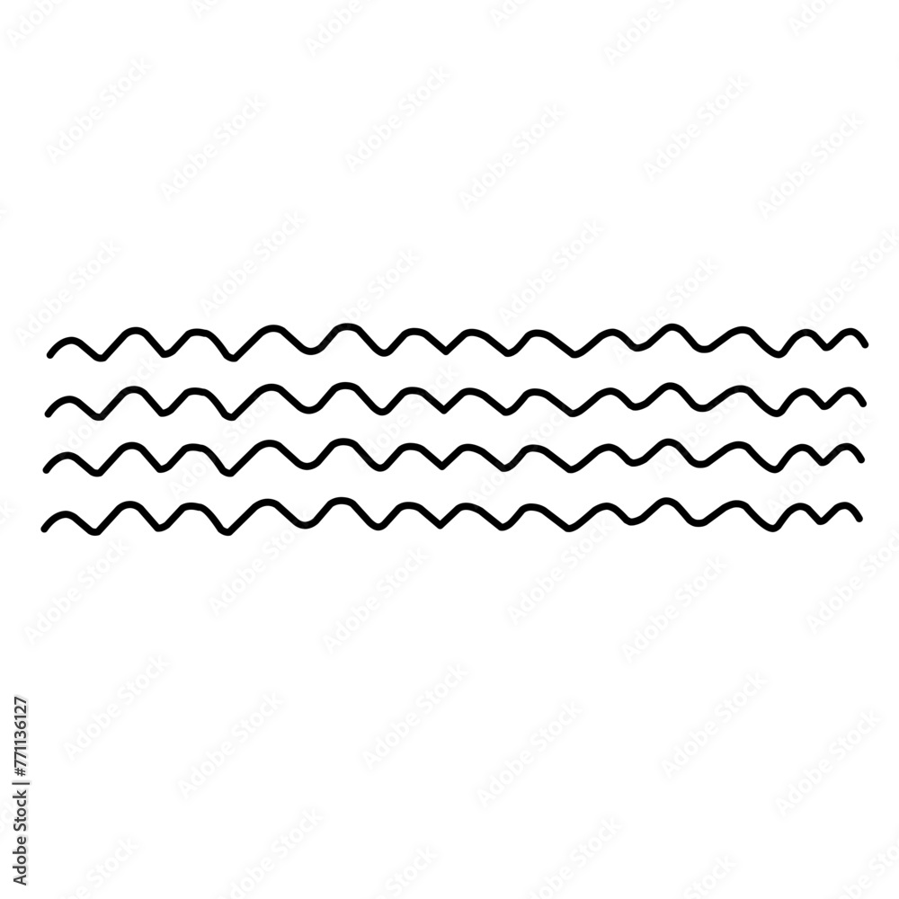 seamless wave lines pattern