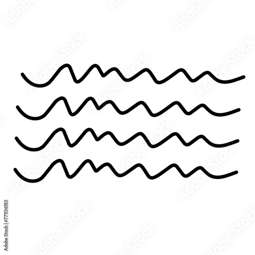 seamless wave lines pattern