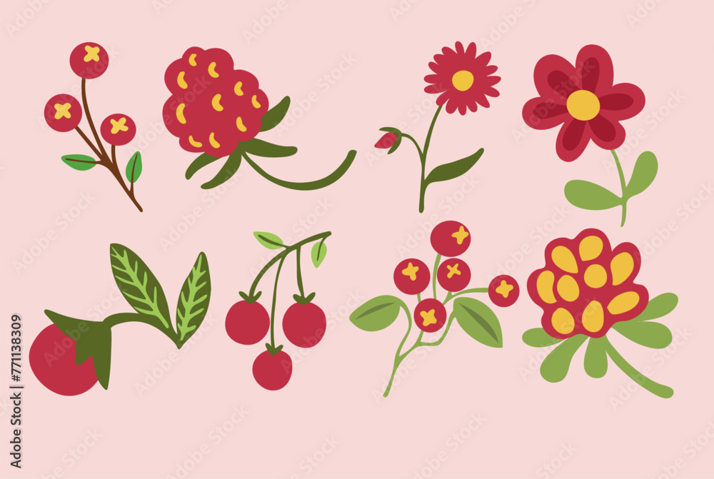 red flower on spring season