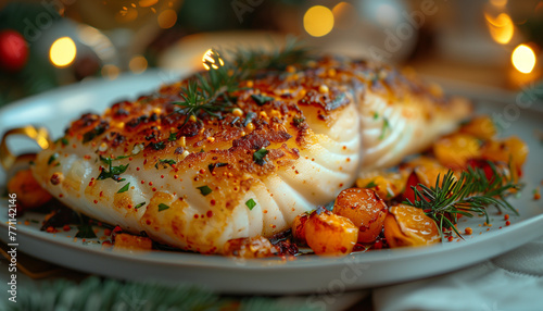 Start your New Year's celebration with homemade crispy baked parmesan fish, a delightful dish to accompany your cheers. Crispy on the outside and tender on the inside, this flavorful fish is coated in