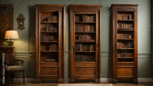 Old book shelf with books  © Aditya