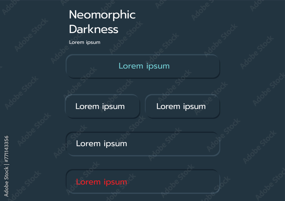 Neumorphic Bottons Soft Ui Design. Neumorphic Bottons Soft Ui Design.