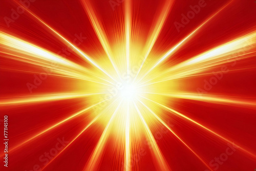 burst with red color background, sun rays background