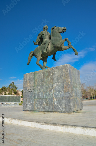 salonica alexander the great sculpture greece