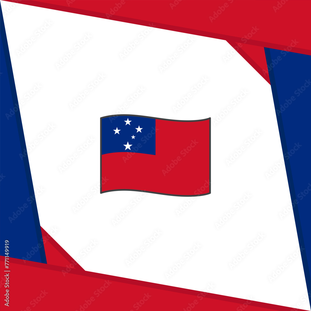 Samoa Flag Abstract Background Design Template. Samoa Independence Day Banner Social Media Post. Samoa Independence Day Samoa Flag Abstract Background Design Template. Samoa Independence Day Banner Social Media Post. Samoa Independence Day
