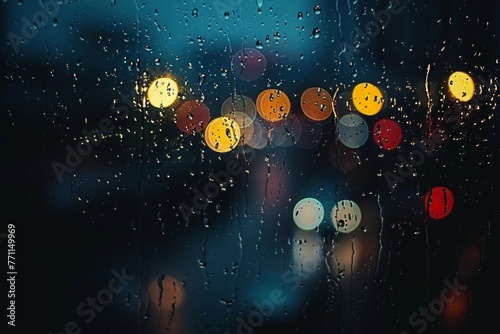 Rain on a windowpane, distorted light, a touch of melancholy
