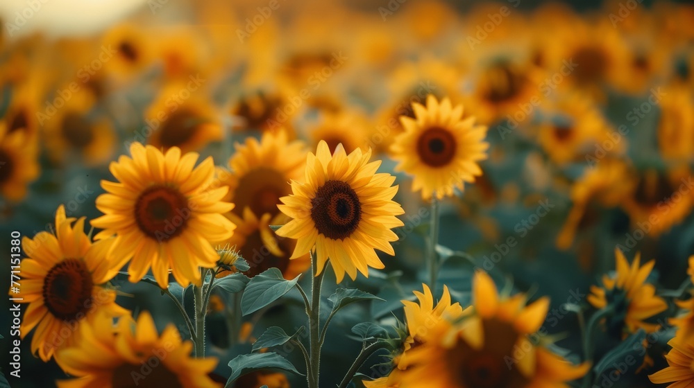 Sunflower field, summer joy Sunflower field, summer joy