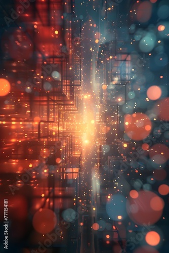 Dazzling Cityscapes Ablaze with Vibrant Lights and Hypnotic Motion