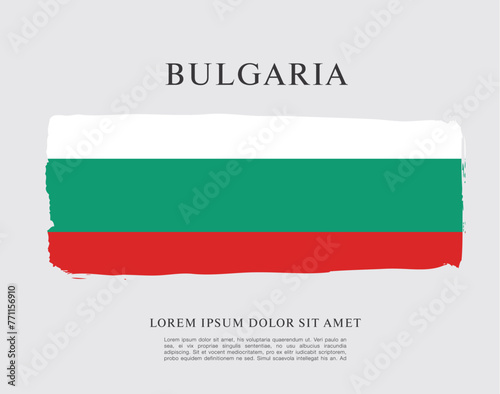 Vector illustration design of Bulgaria flag layout