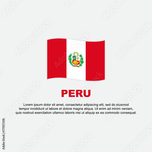 Free Download Peru Flag Background Design Template. Peru Independence Day Banner Social Media Post. Background - GFXLoad