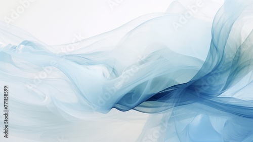 Abstract Digital Art in Cool Blue Tones AI generated illustration