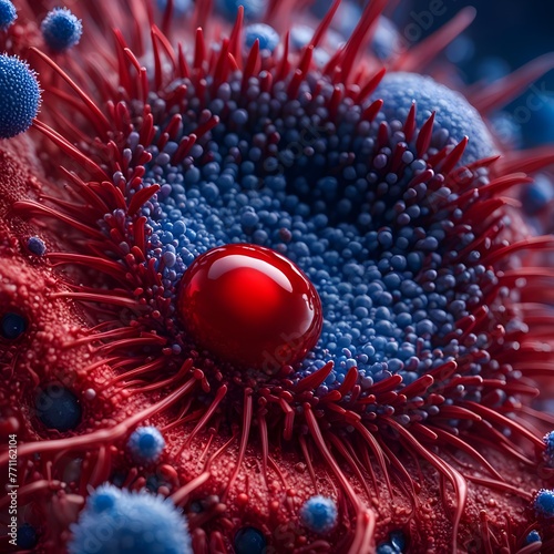 virus destroys the white blood cells that fight nfection photo