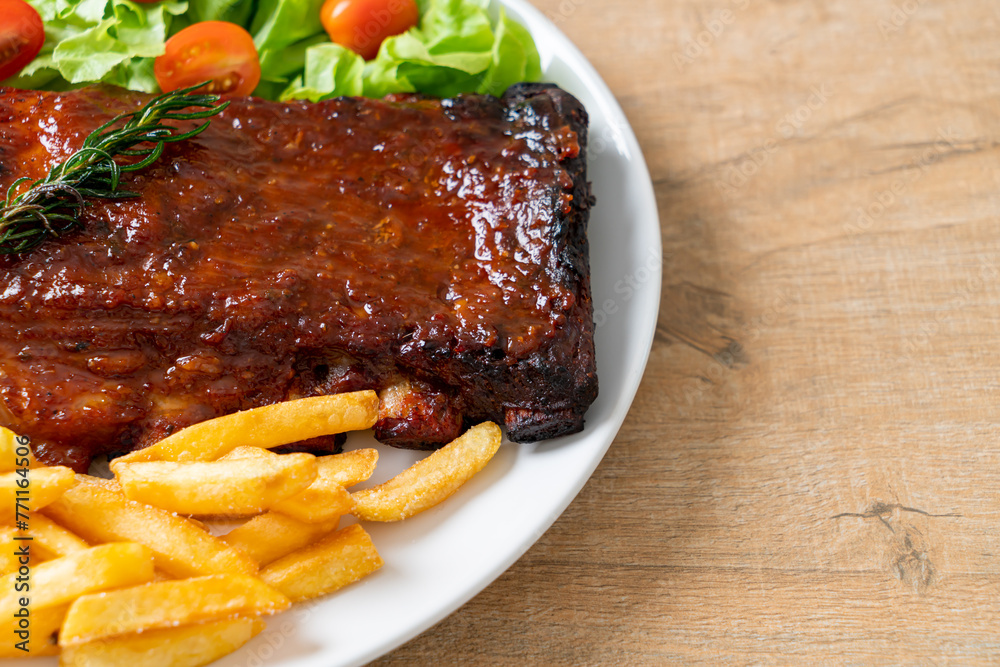grilled and barbecue ribs pork grilled and barbecue ribs pork