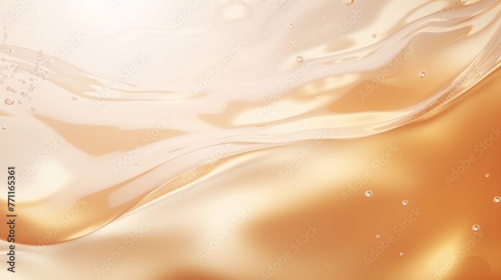 Abstract Summer banner Transparent beige clear water surface texture AI generated illustration