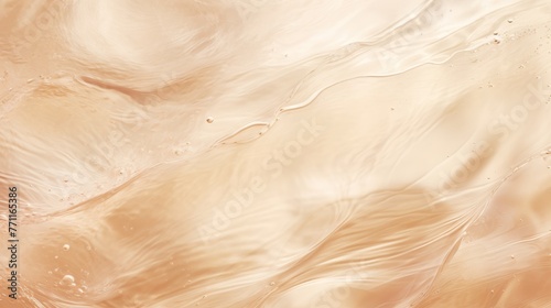 Abstract Summer banner Transparent beige clear water surface texture AI generated illustration
