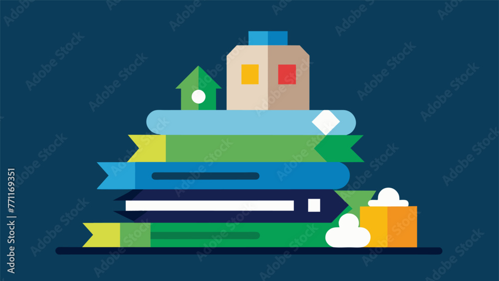 A stack of recycled materials including paper plastic and metal ready to be used in the production of sustainable products reflecting the A stack of recycled materials including paper plastic and metal ready to be used in the production of sustainable products reflecting the