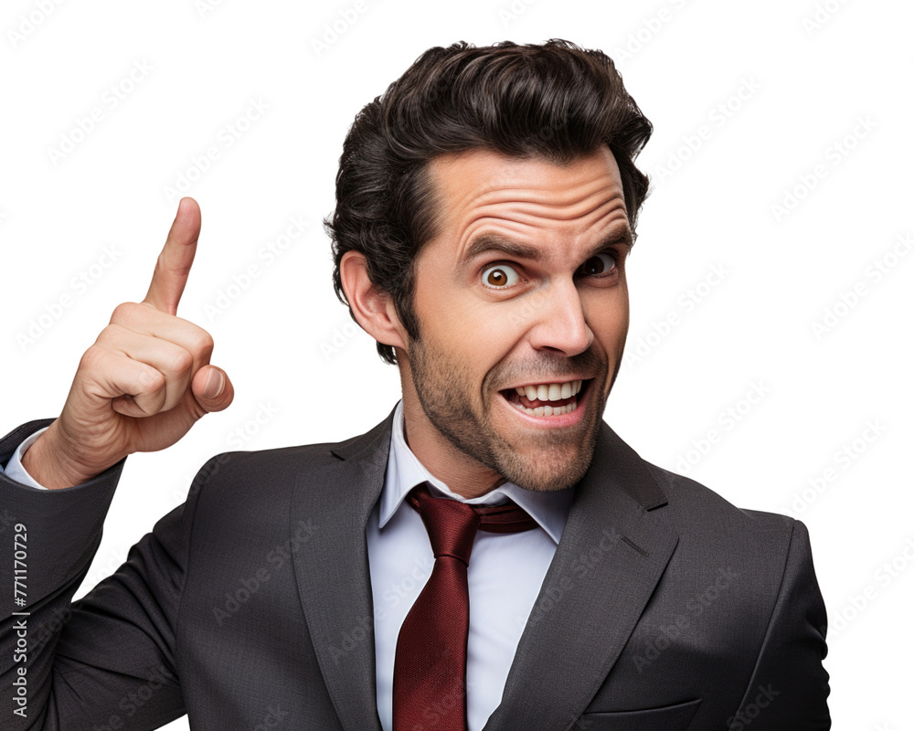 Business man with emotions and gesture transparent background Business man with emotions and gesture transparent background