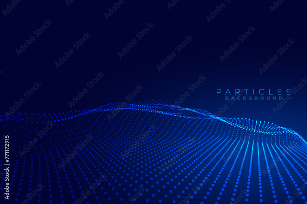 futuristic glowing dotted background for cyber technology innovation - obrazy, fototapety, plakaty 