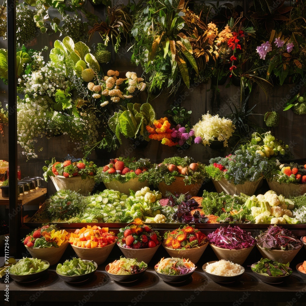 A salad bar that s a tribute to the garden