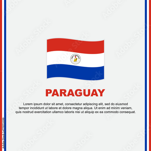 Paraguay Flag Background Design Template. Paraguay Independence Day Banner Social Media Post. Cartoon Free Download Paraguay Flag Background Design Template. Paraguay Independence Day Banner Social Media Post. Cartoon - GFXLoad