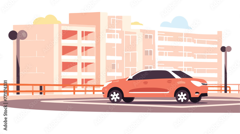 Parking design over white background vector illustr