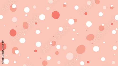 Polka dot seamless pattern on pink background. Cora photo