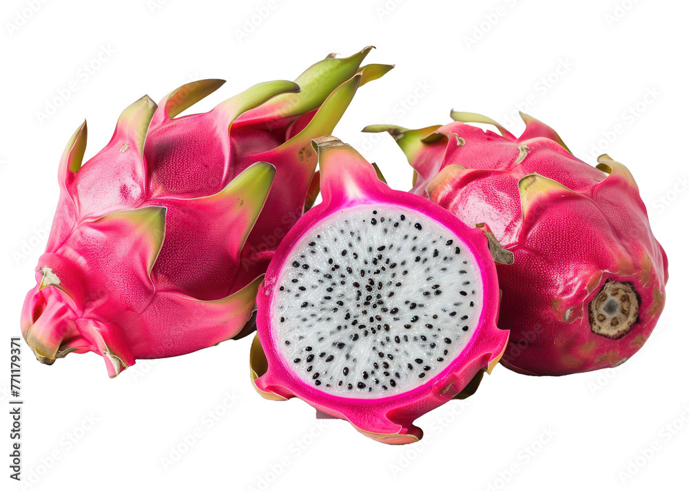 natural and organic dragon fruit for transparent background natural and organic dragon fruit for transparent background