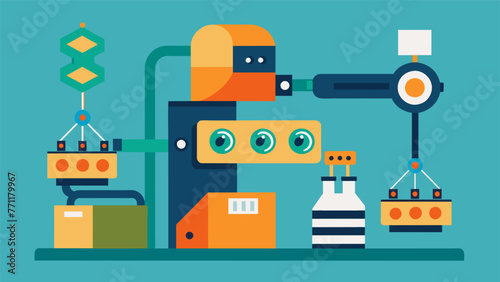 The inner workings of a hightech robotic packaging machine that uses sensors and advanced algorithms to sort and package products with speed